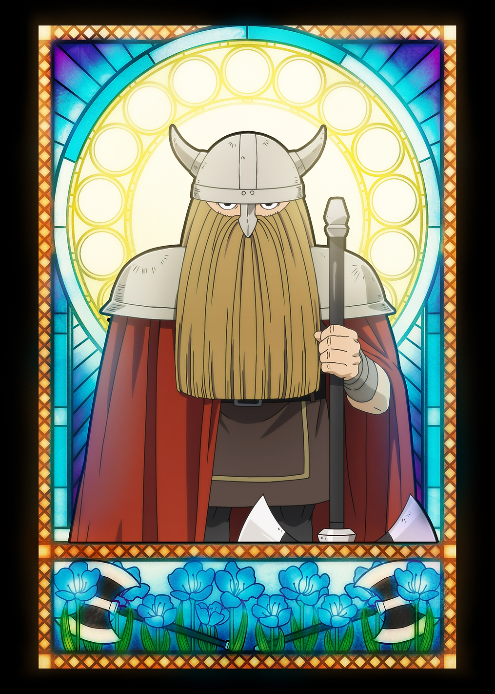 Eisen: Stained Glass Journey: постер из коллекции Frieren: Beyond Journey's End