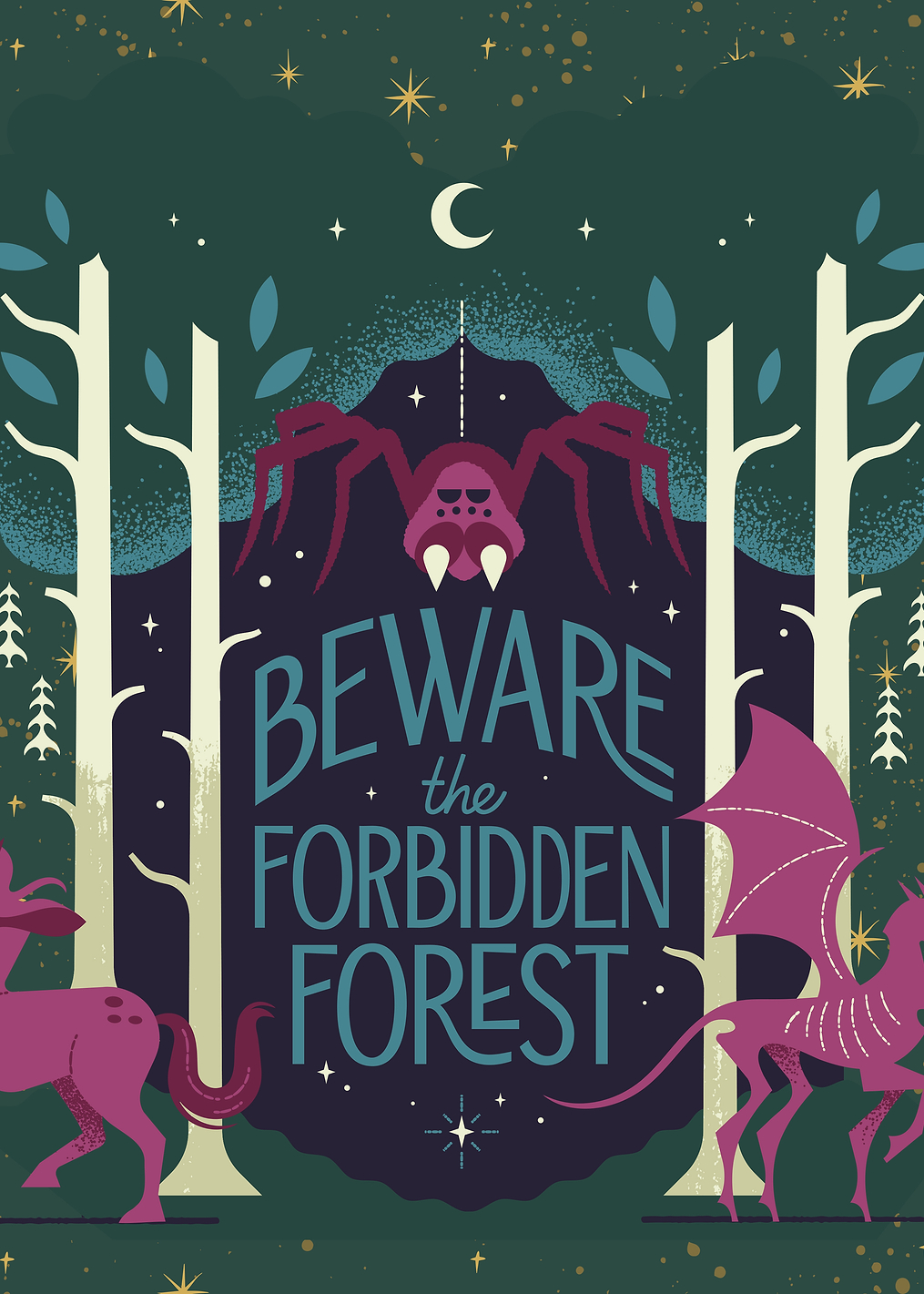 Forbidden Forest's Mystical Warning: постер из коллекции Wizarding World