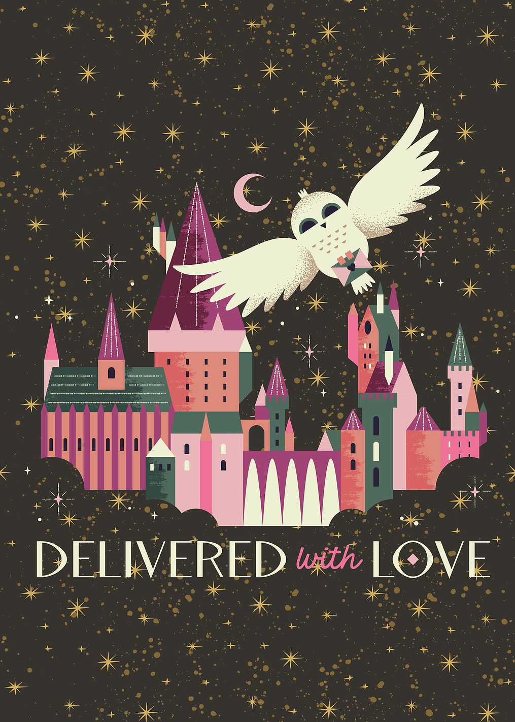 Hogwarts Owl Post, Delivered with Love: постер из коллекции Wizarding World