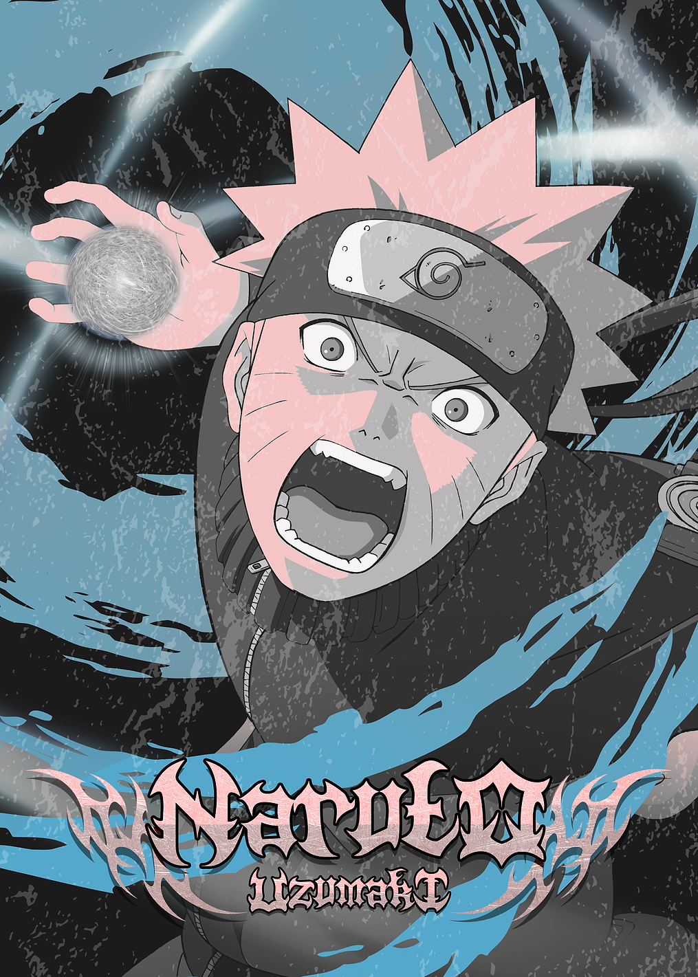 Naruto Uzumaki Rasengan unleashed: постер из коллекции NARUTO