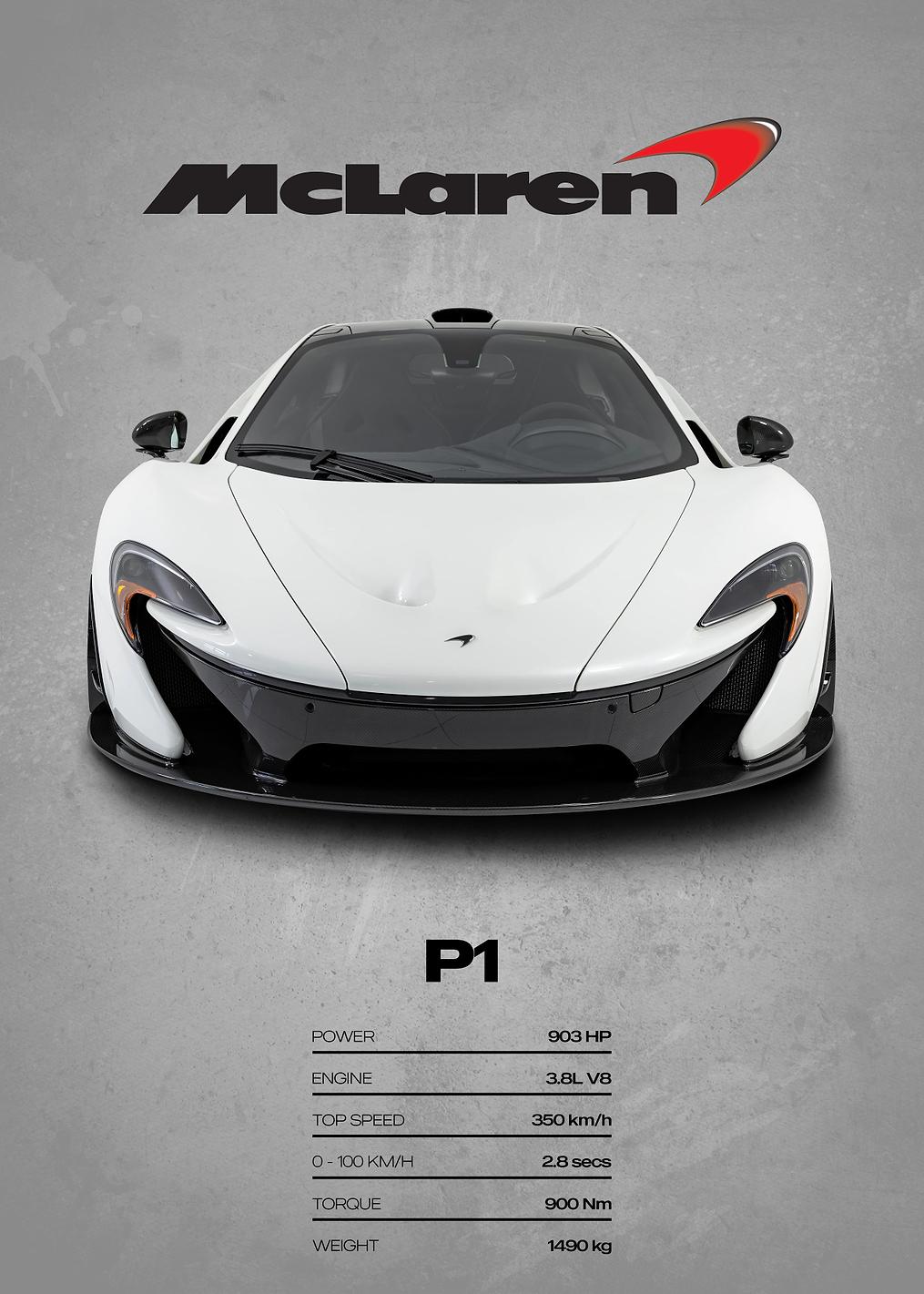 McLaren P1 Car Poster: постер из коллекции McLaren P1