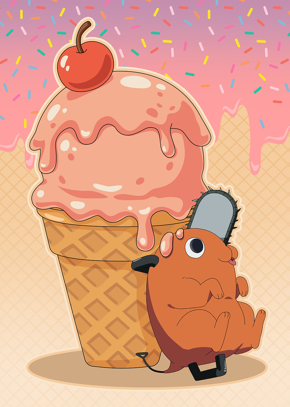 Chainsaw Man: Sweet Treats & Pochita: постер из коллекции Chainsaw Man