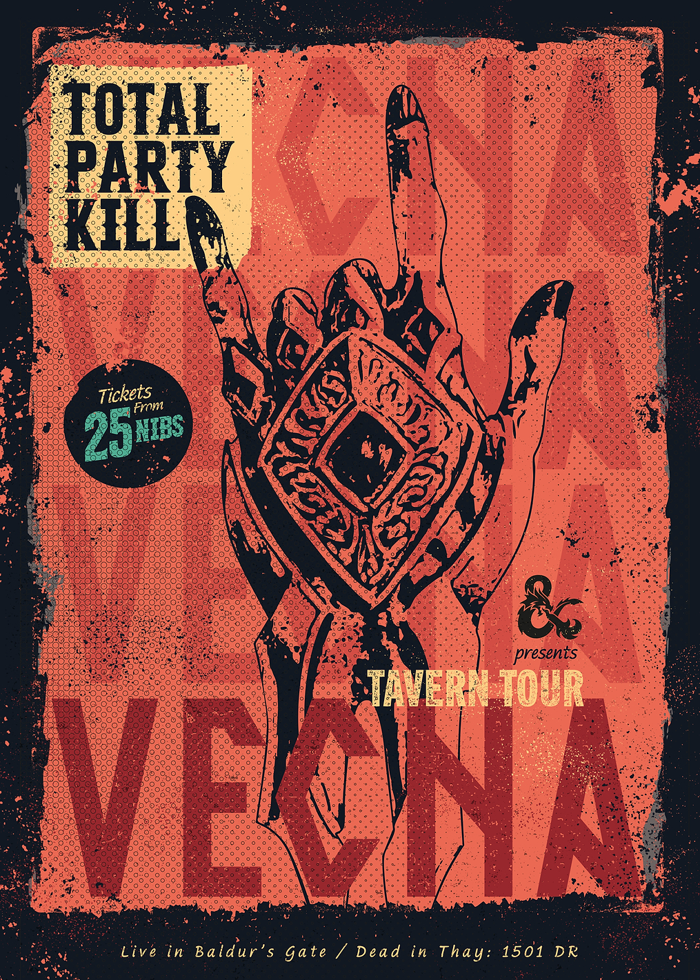 Vecna's Total Party Kill Tour: постер из коллекции Dungeons And Dragons