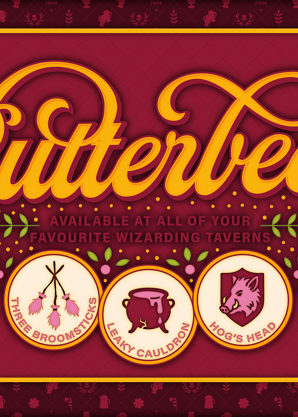 Butterbeer: Wizarding World Elixir: постер из коллекции Wizarding World