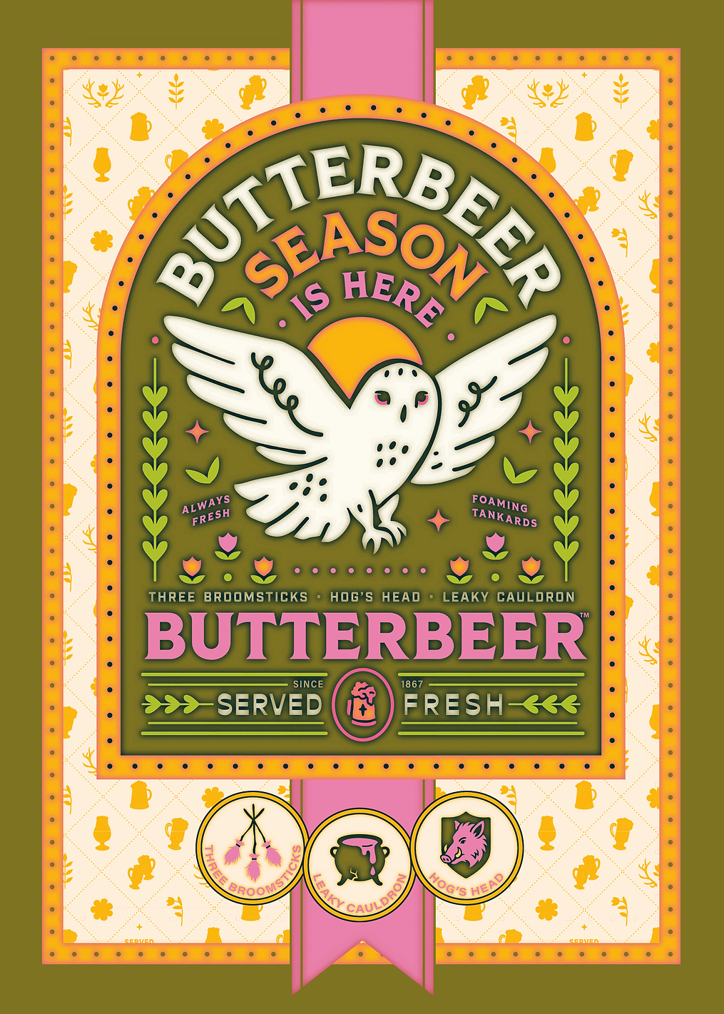 Butterbeer Season's Magical Brew: постер из коллекции Wizarding World