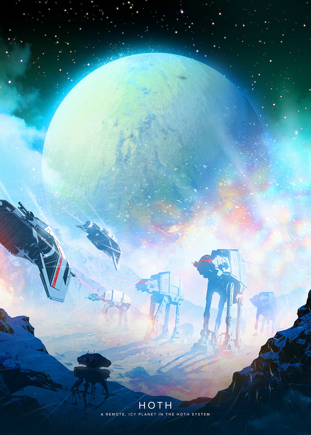 Star Wars Planets: Hoth: постер из коллекции Star Wars