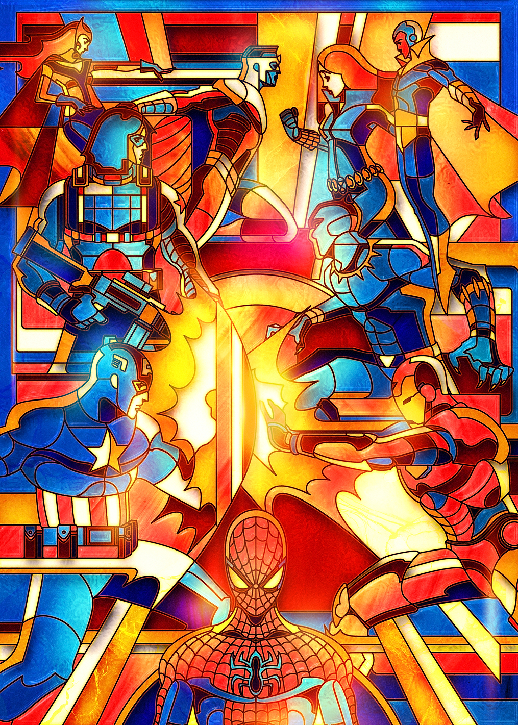 Marvel’s Civil War: Stained Glass Conflict: постер из коллекции Marvel