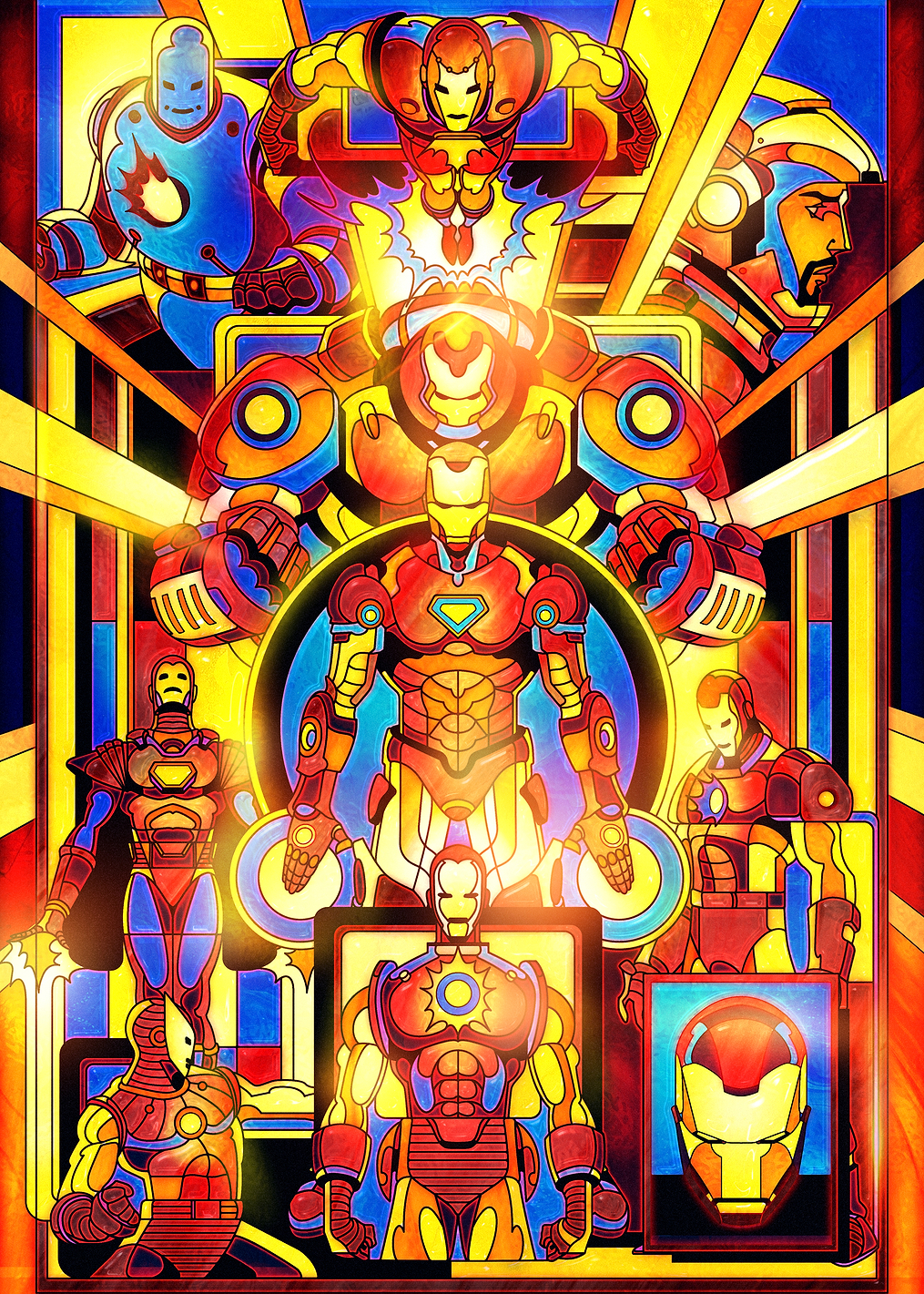Iron Man: Hall of Stained Armor: постер из коллекции Marvel