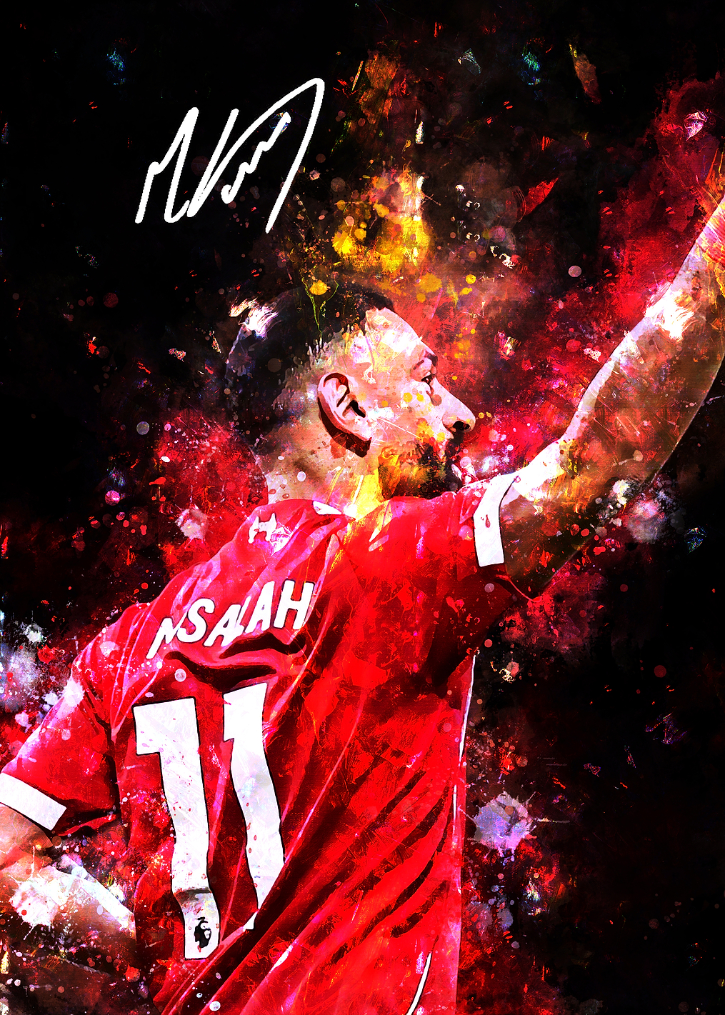 Mohamed Salah Celebration Artwork / PLATINA