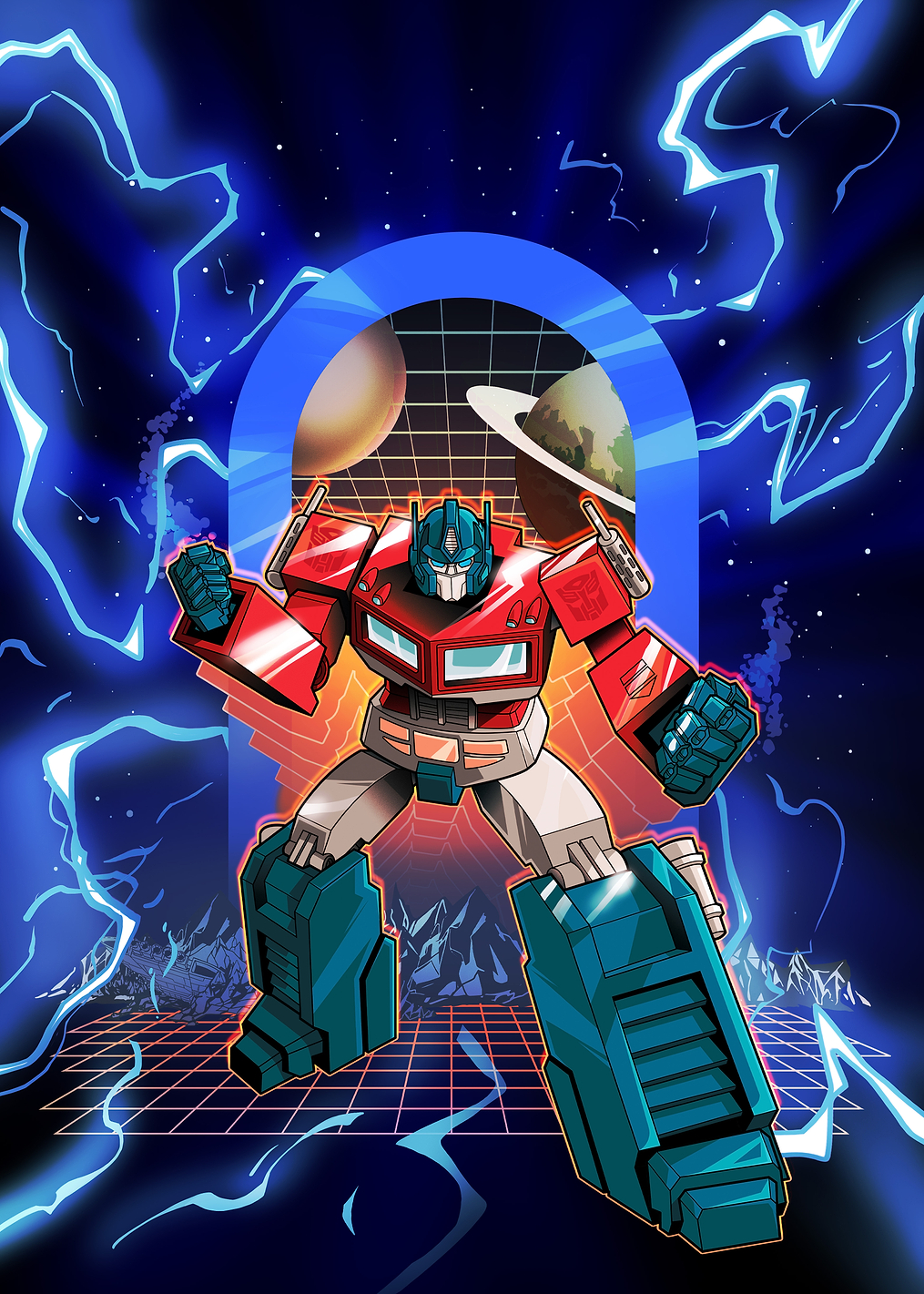 Optimus Prime: Galactic Outrun: постер из коллекции Transformers