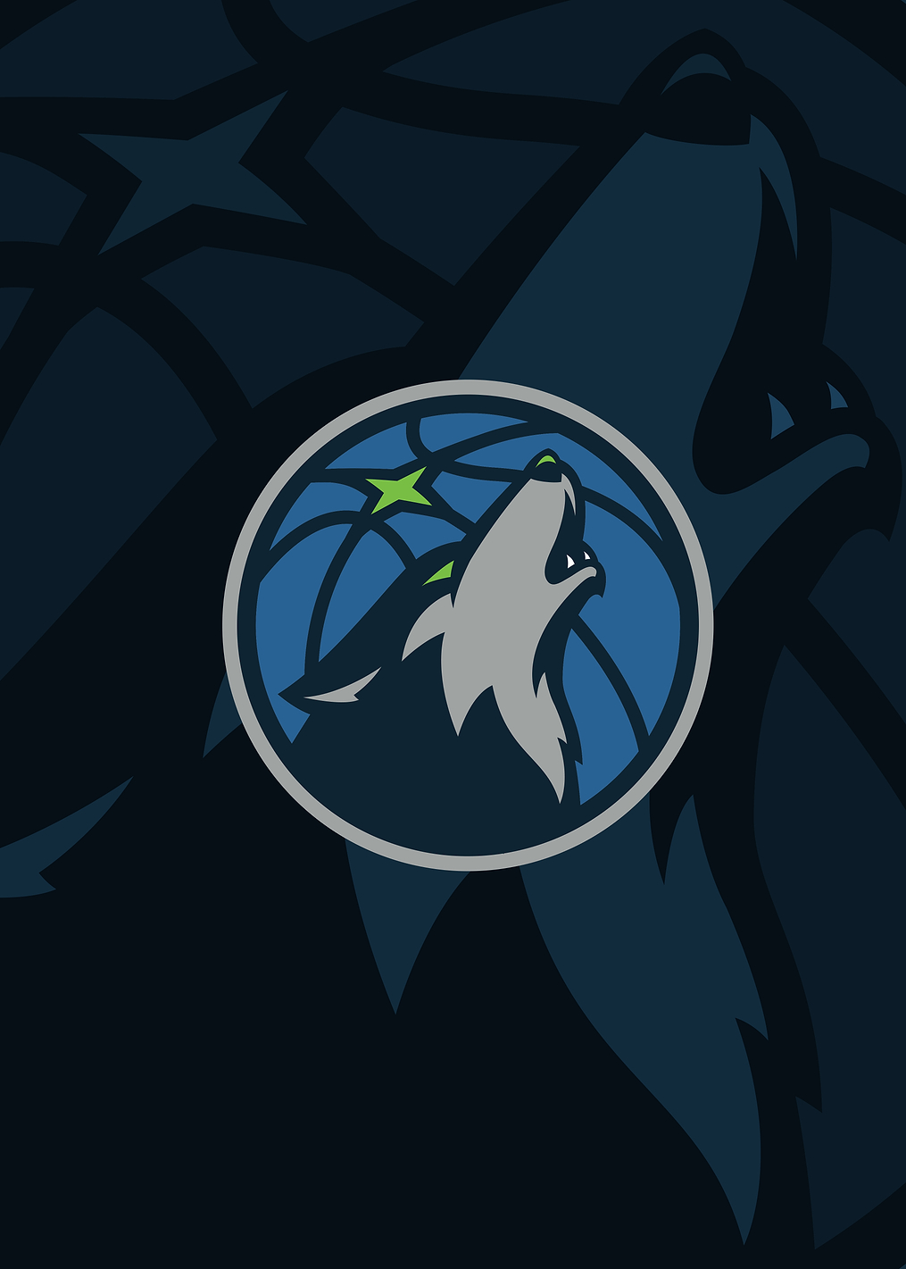 Minnesota Timberwolves North Star Howl: постер из коллекции NBA
