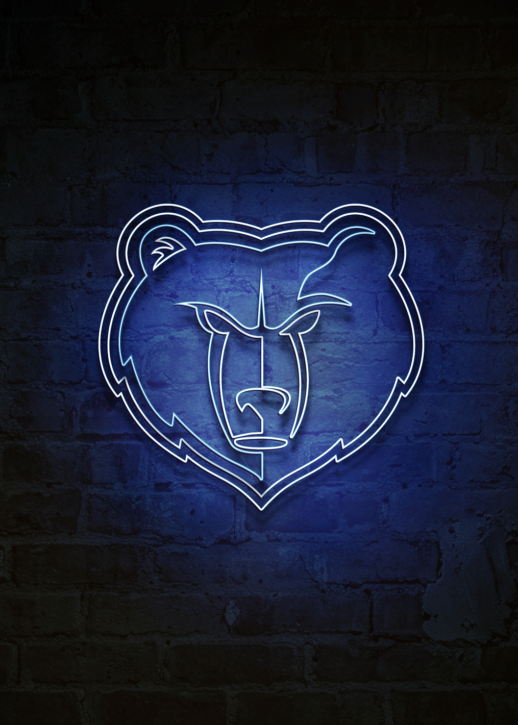Memphis Grizzlies Grind City Neon: постер из коллекции NBA