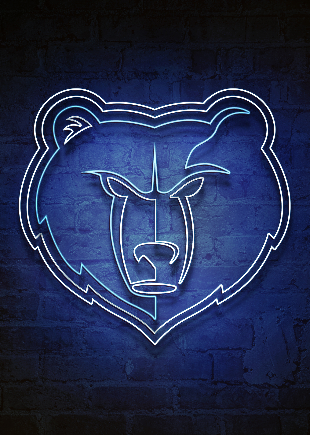 Memphis Grizzlies Grind City Neon: постер из коллекции NBA