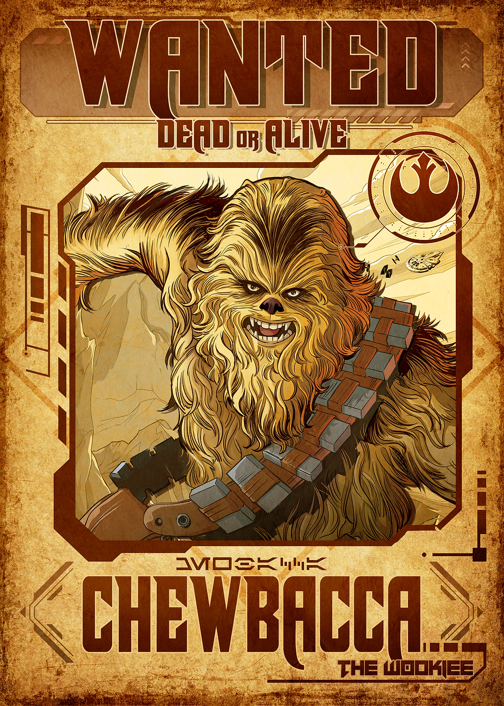 Wanted: Chewbacca: постер из коллекции Star Wars