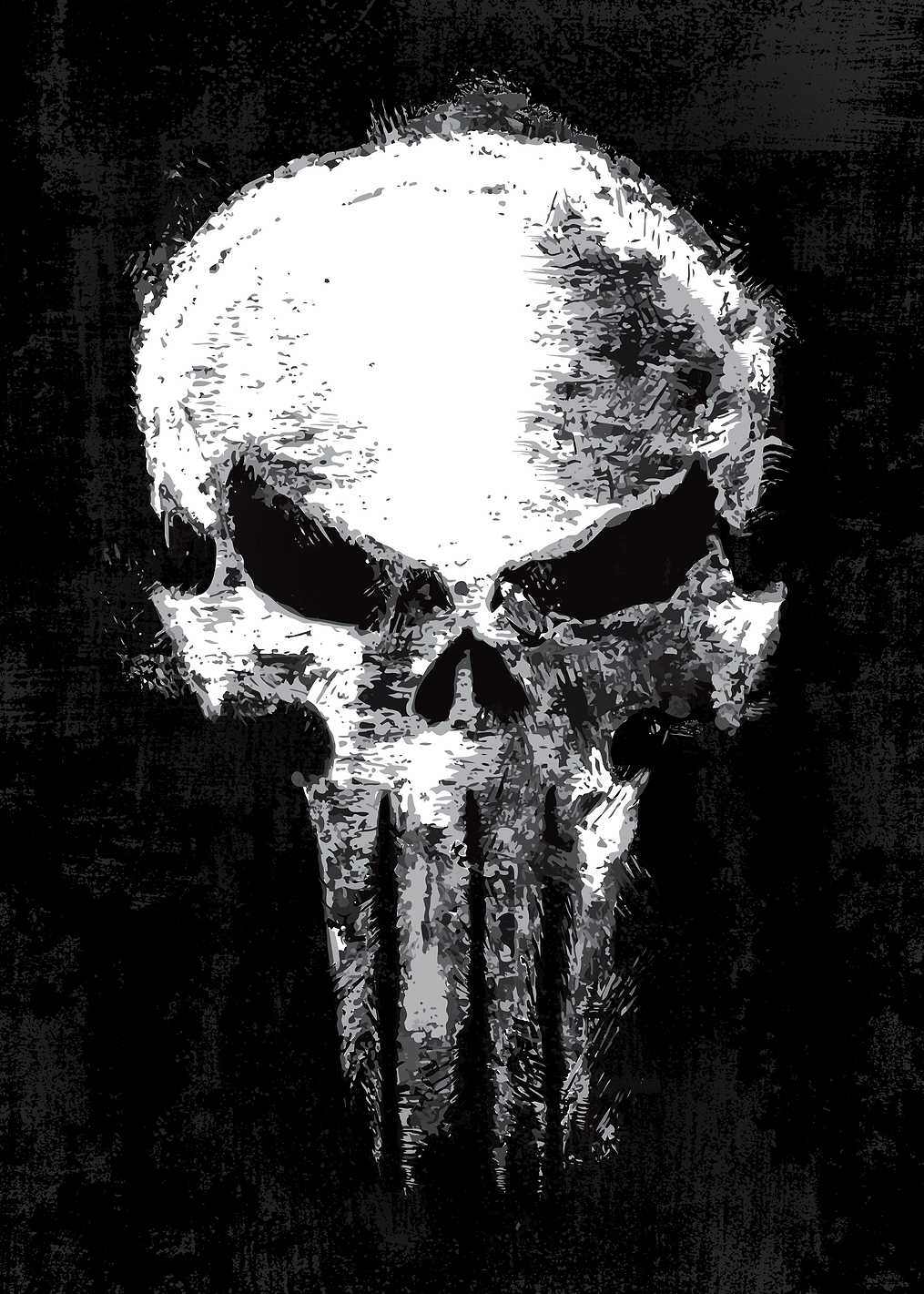 The Punisher: One Last Kill Distressed Skull: постер из коллекции Marvel