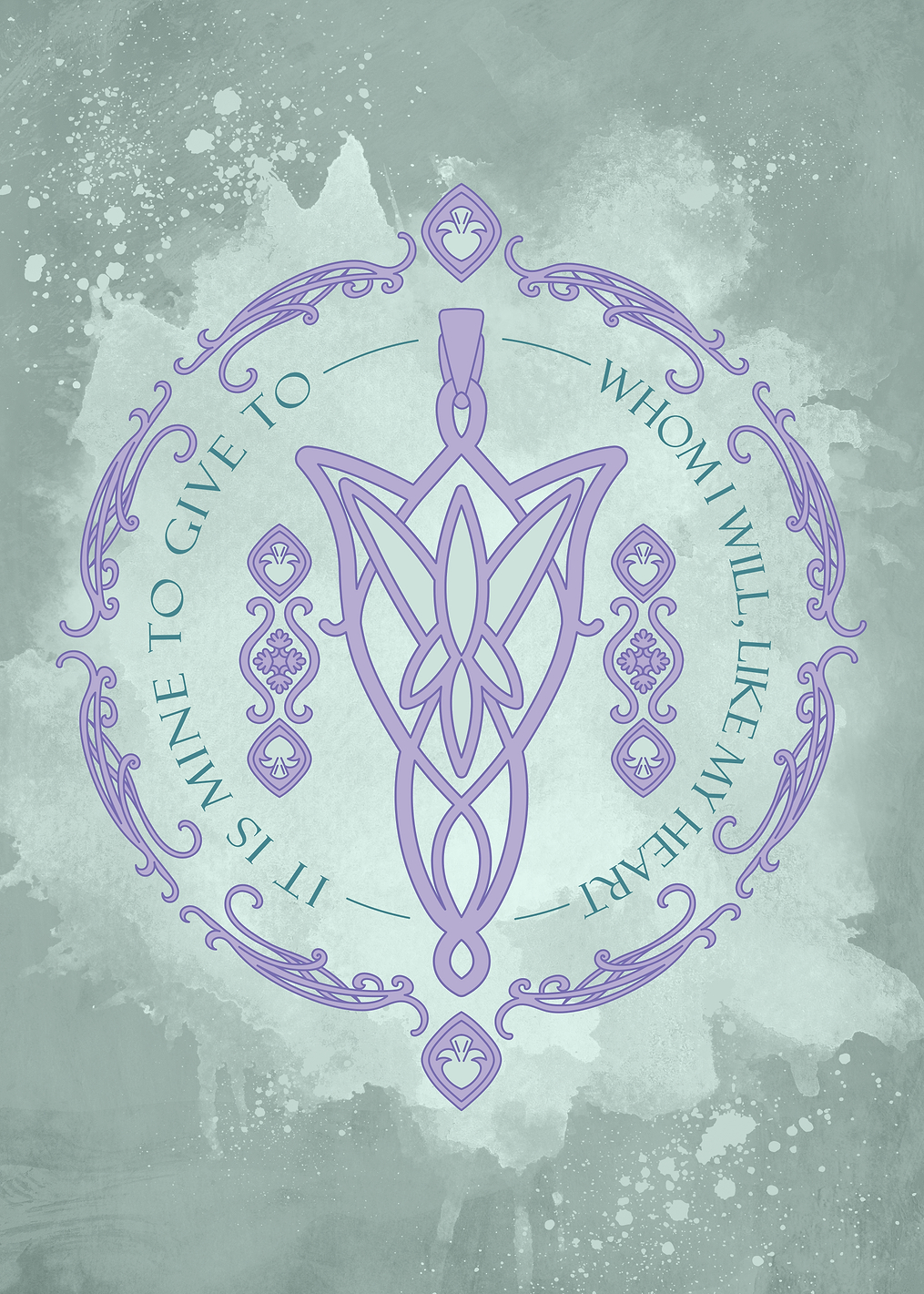 Arwen's Heartfelt Elven Vow: постер из коллекции Middle-earth