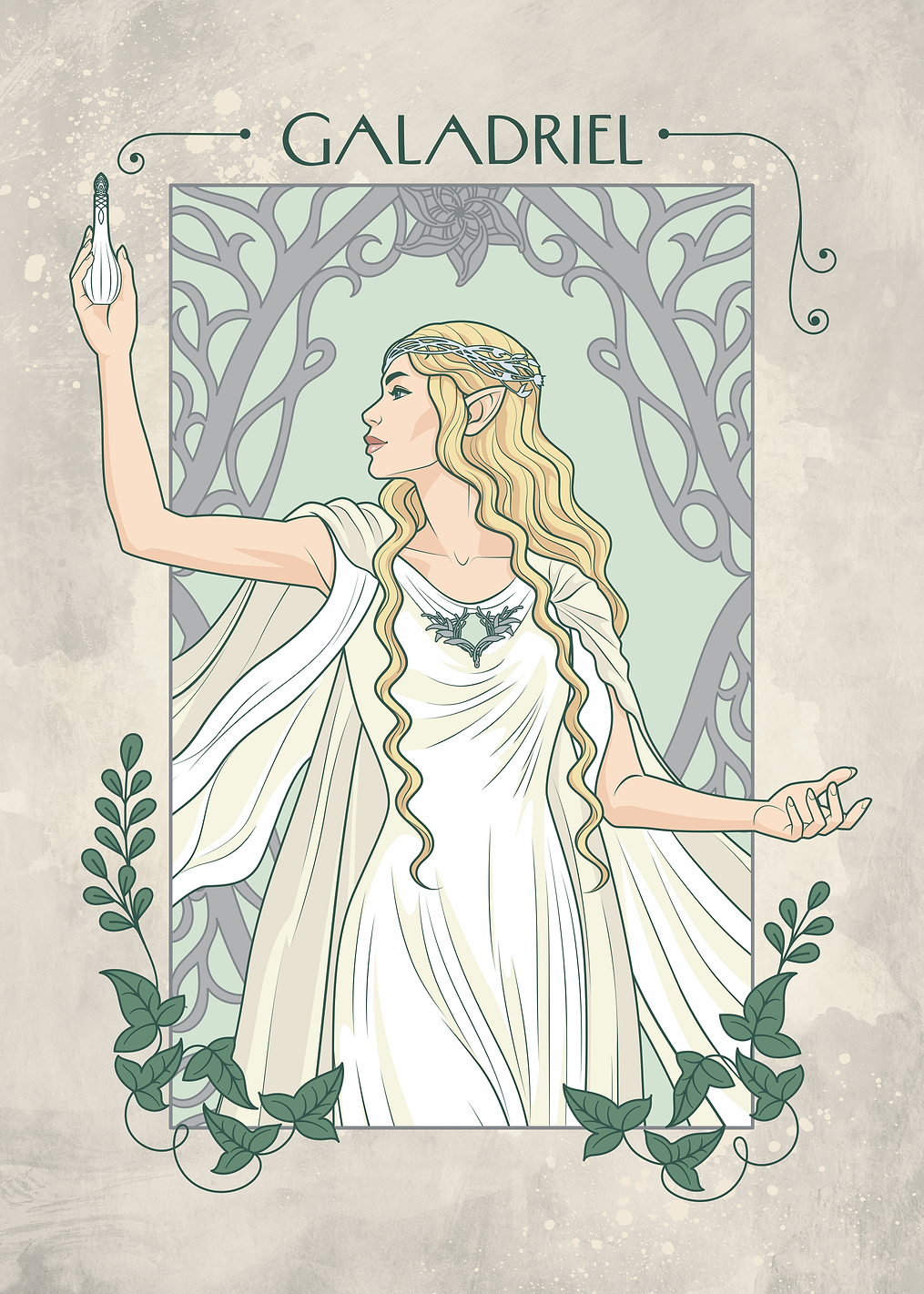 Galadriel's Ethereal Wisdom: постер из коллекции Middle-earth