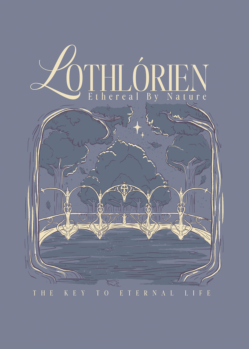 Lothlórien's Tranquil Vista: постер из коллекции Middle-earth
