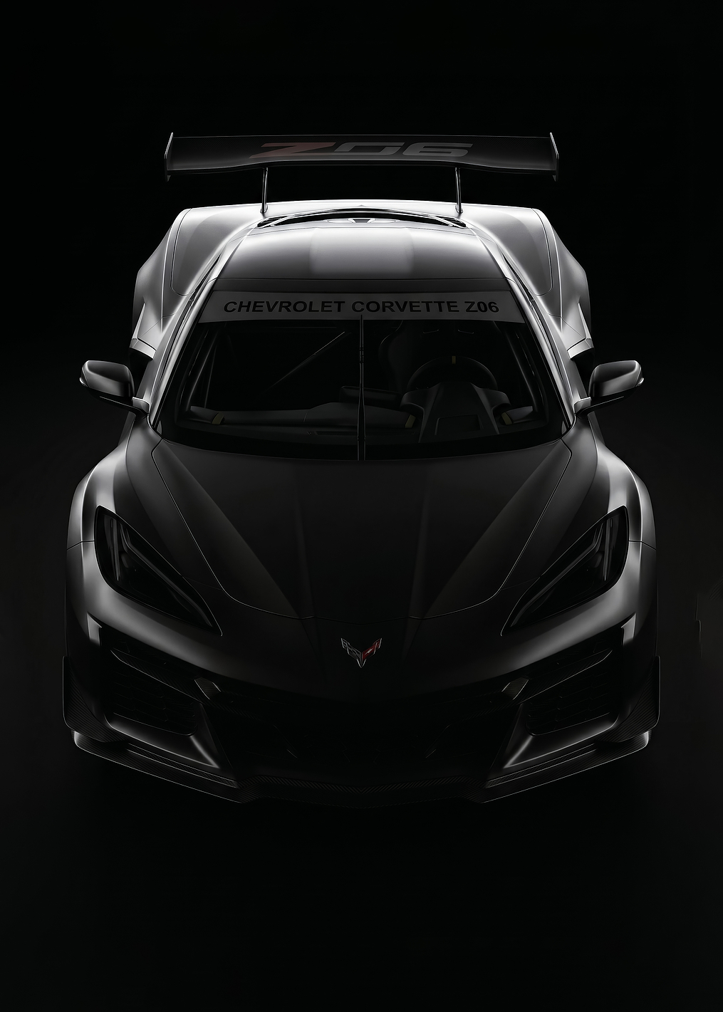 sleek black Chevrolet Corvette Z06 race car poster: постер из коллекции Chevrolet Corvette