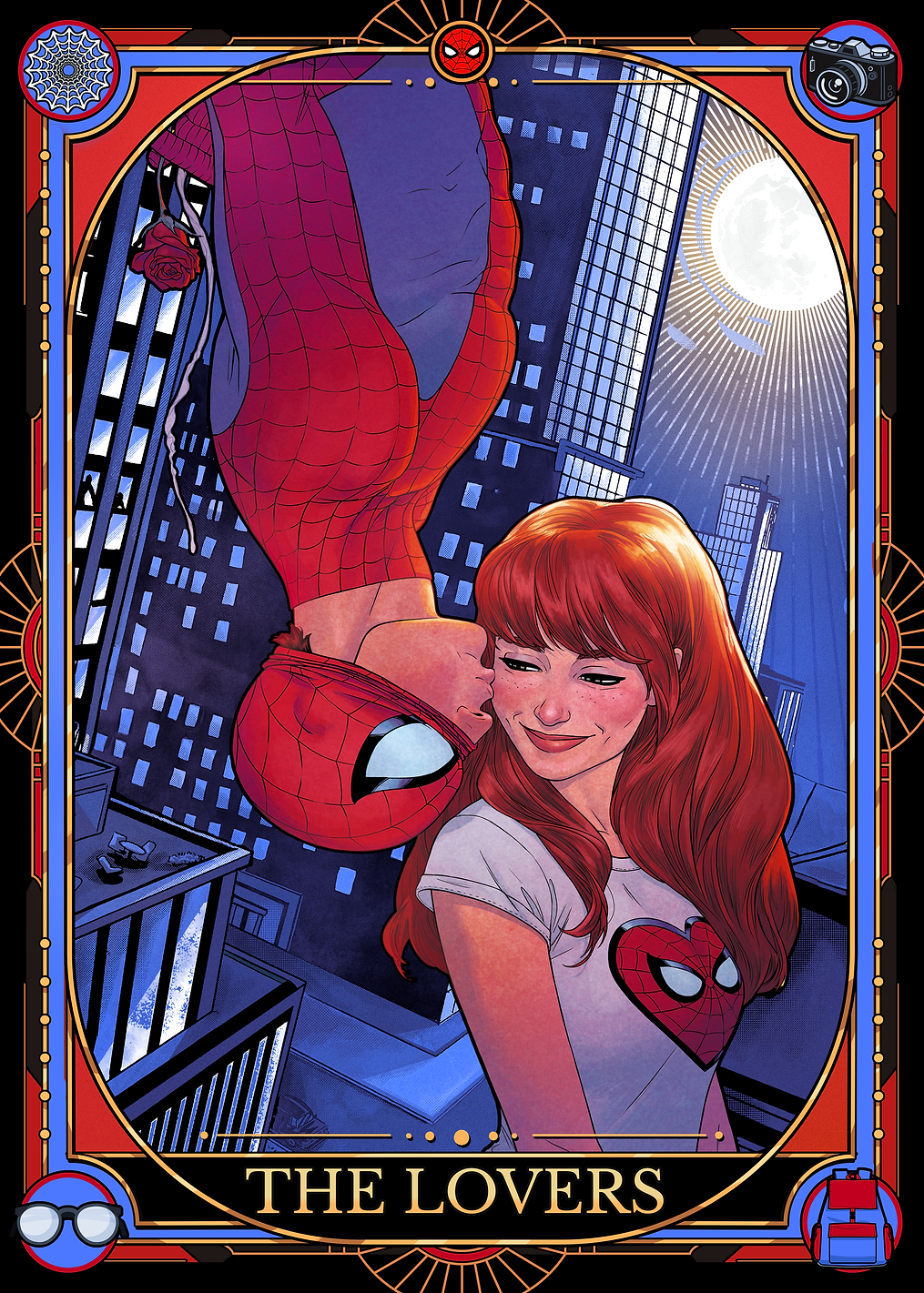 Spider-Man & Mary Jane: The Lovers Tarot Card: постер из коллекции Marvel