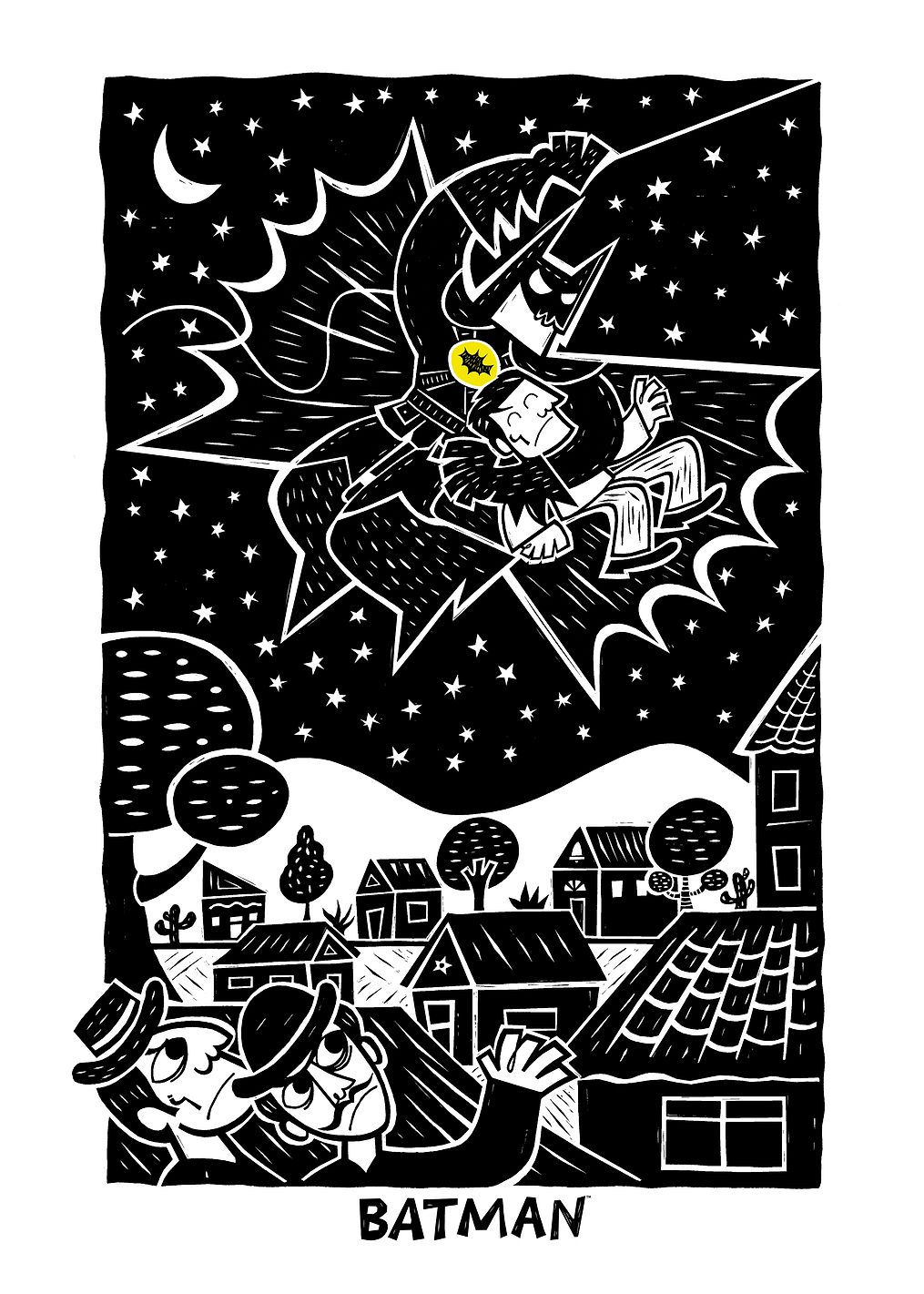 Hero’s Shadow Flight: постер из коллекции DC Comics
