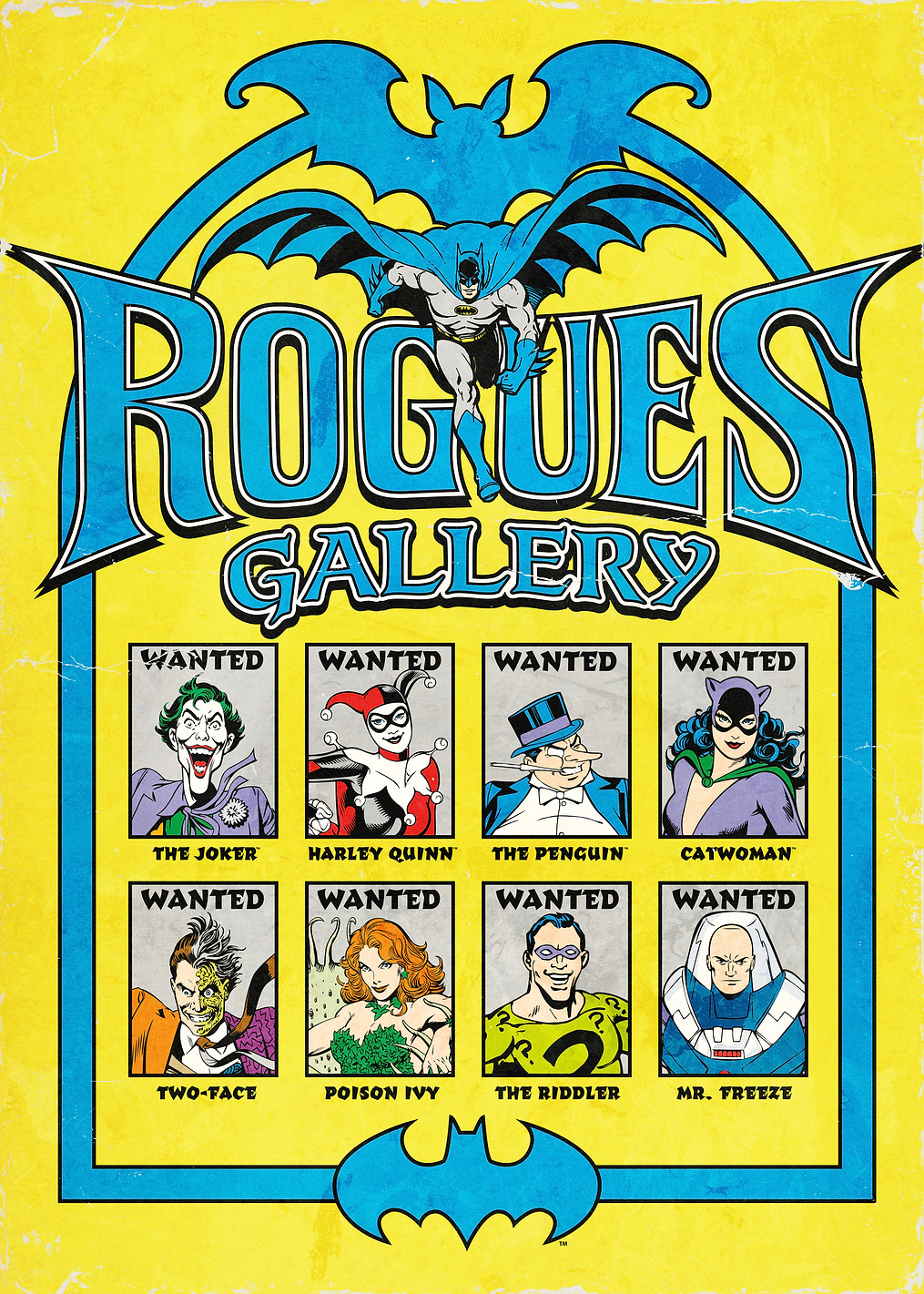 Batman's Iconic Rogues Gallery: постер из коллекции DC Comics