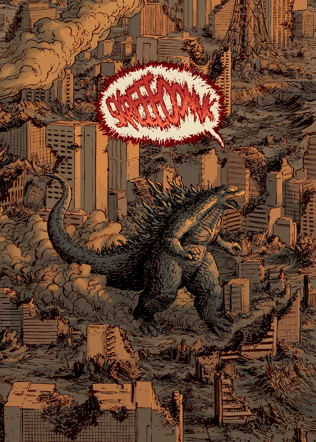 Godzilla: Desolation Reign: постер из коллекции Godzilla Classic
