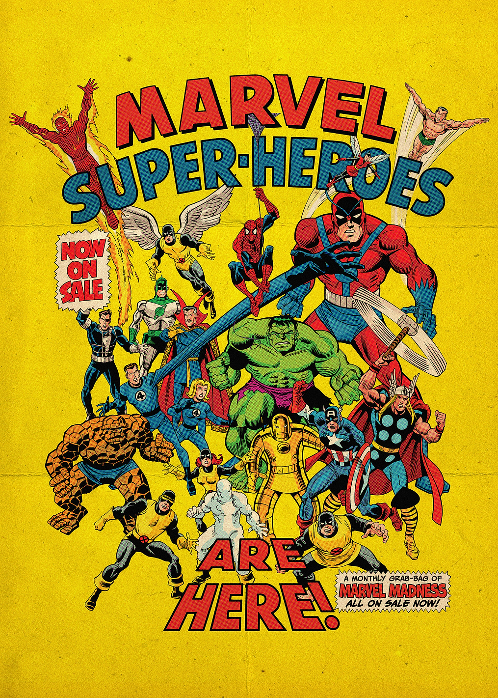 Marvel Super-Heroes Are Here: постер из коллекции Marvel
