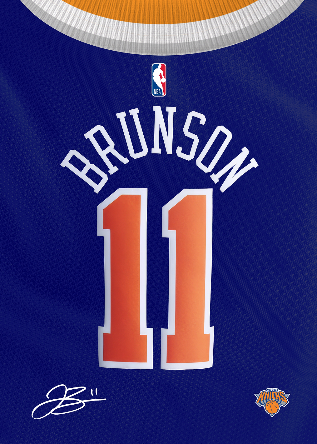 Knicks Signature Jersey- Jalen Brunson: постер из коллекции NBA