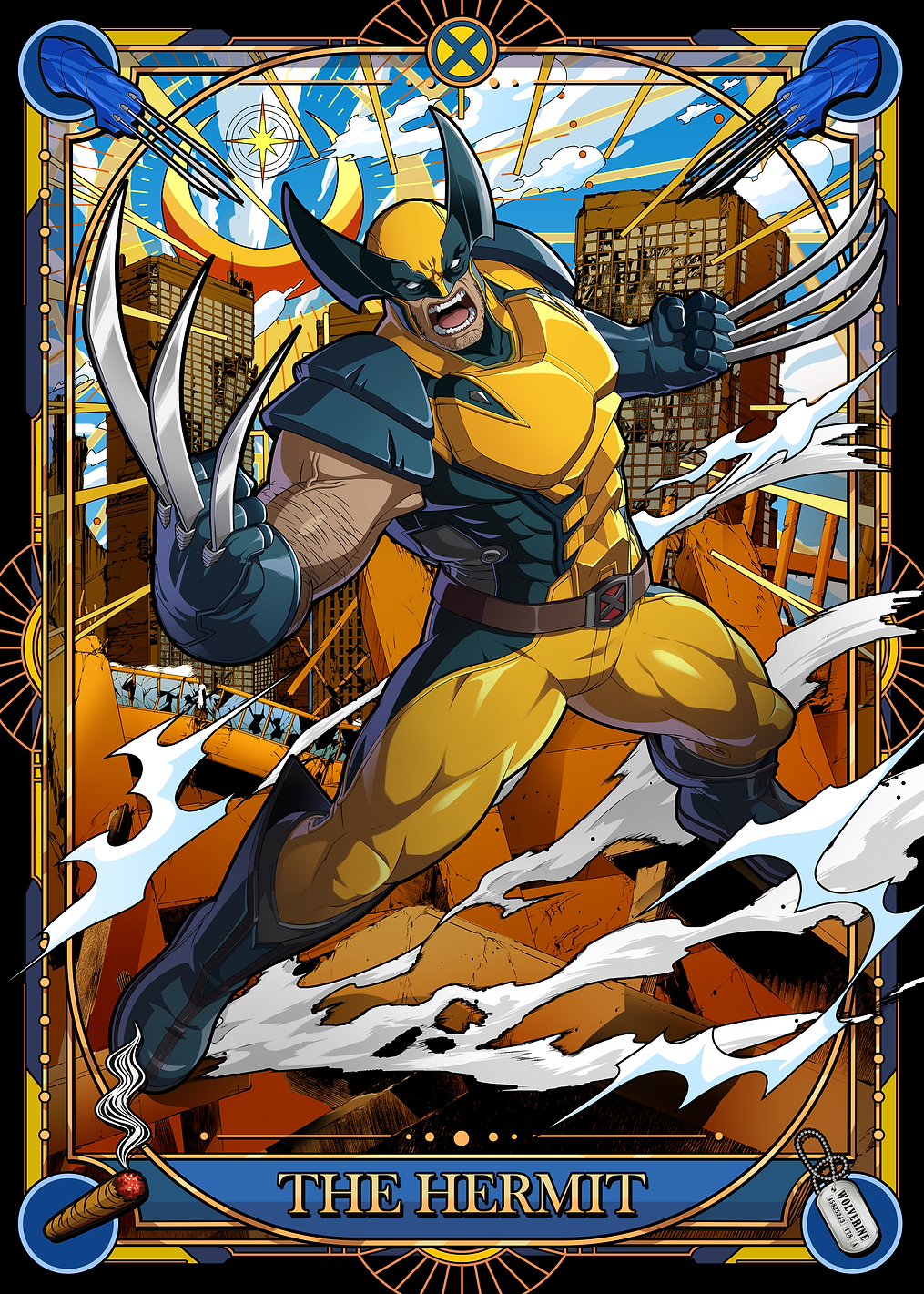 Wolverine - The Hermit Tarot Card: постер из коллекции Marvel