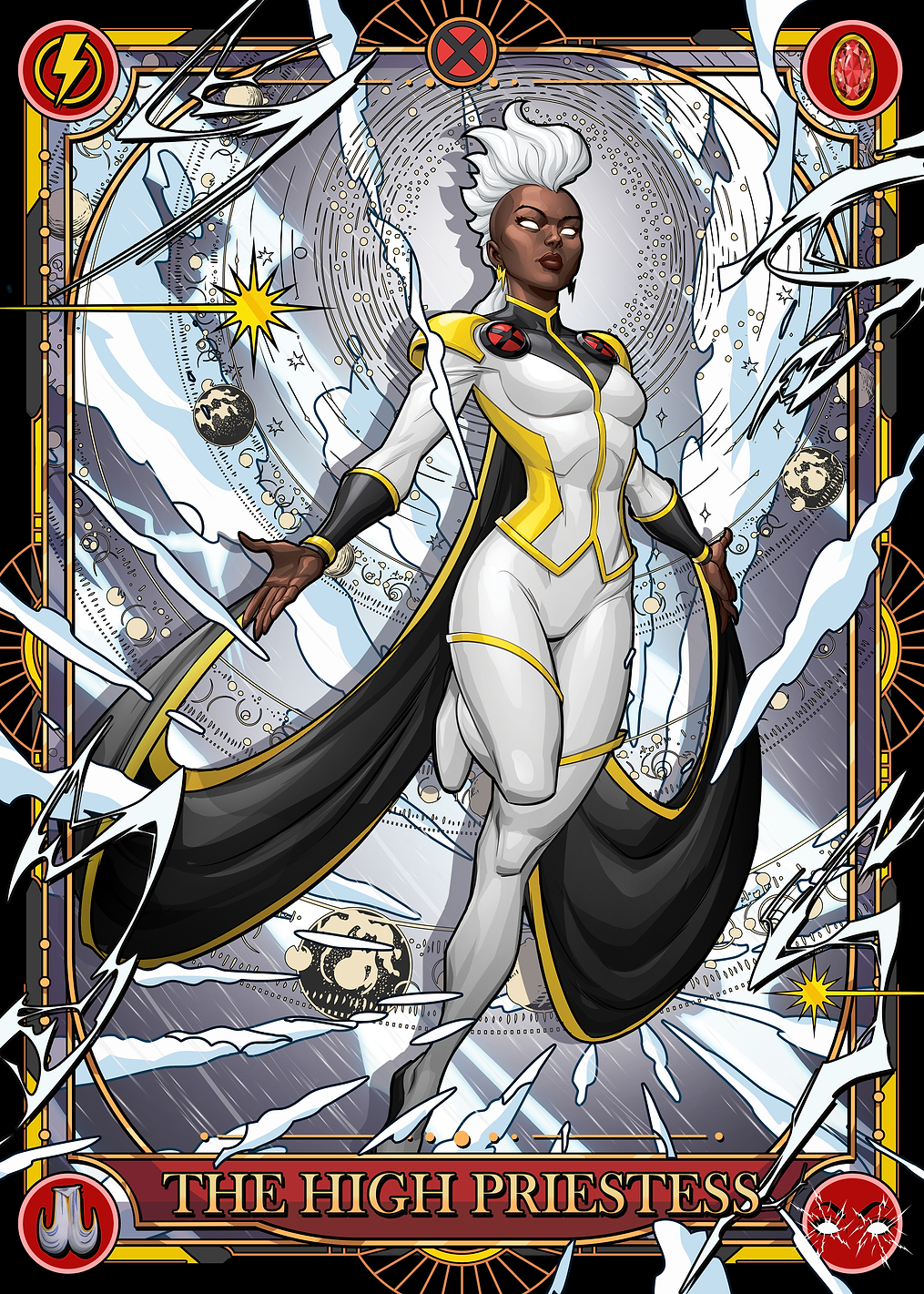 Storm - The High Priestess Tarot Card: постер из коллекции Marvel