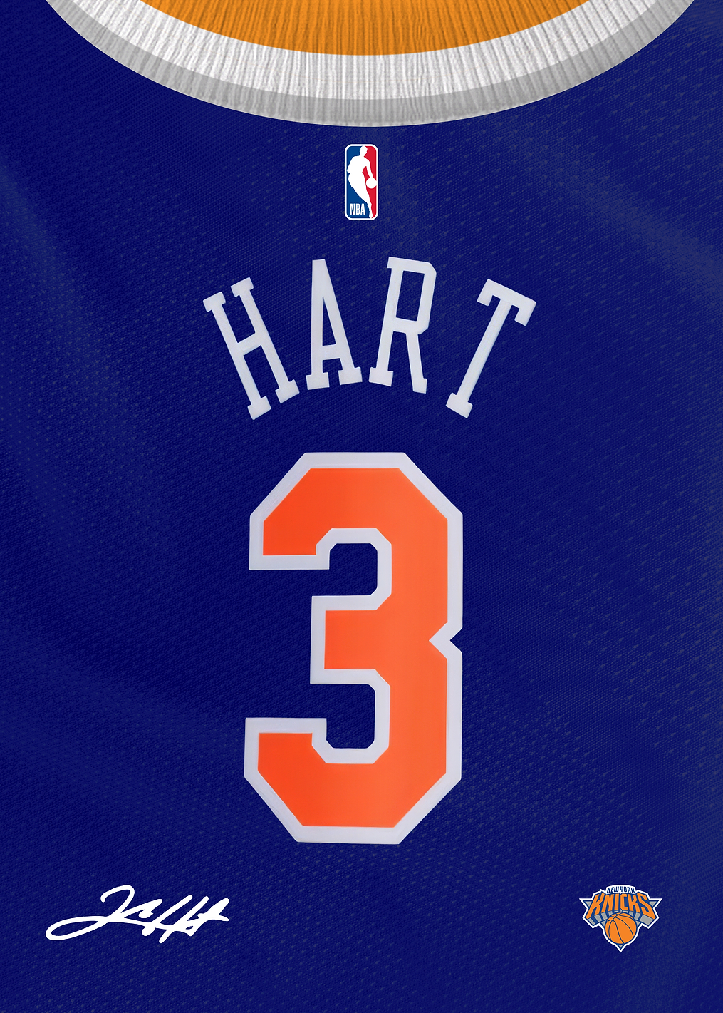 Knicks Signature Jersey- Josh Hart: постер из коллекции NBA