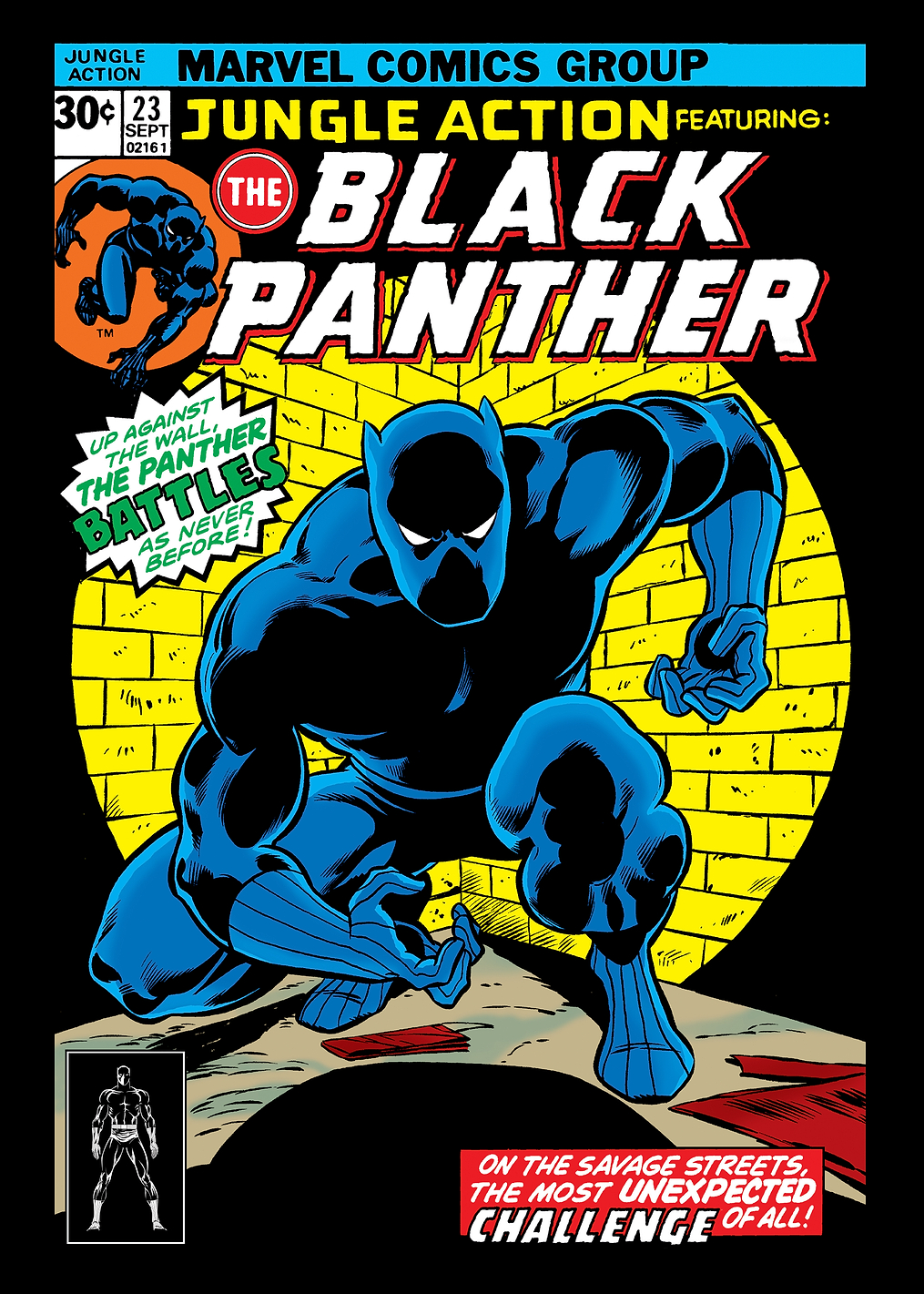 Black Panther - Jungle Action #23 Vintage Comic Cover: постер из коллекции Marvel