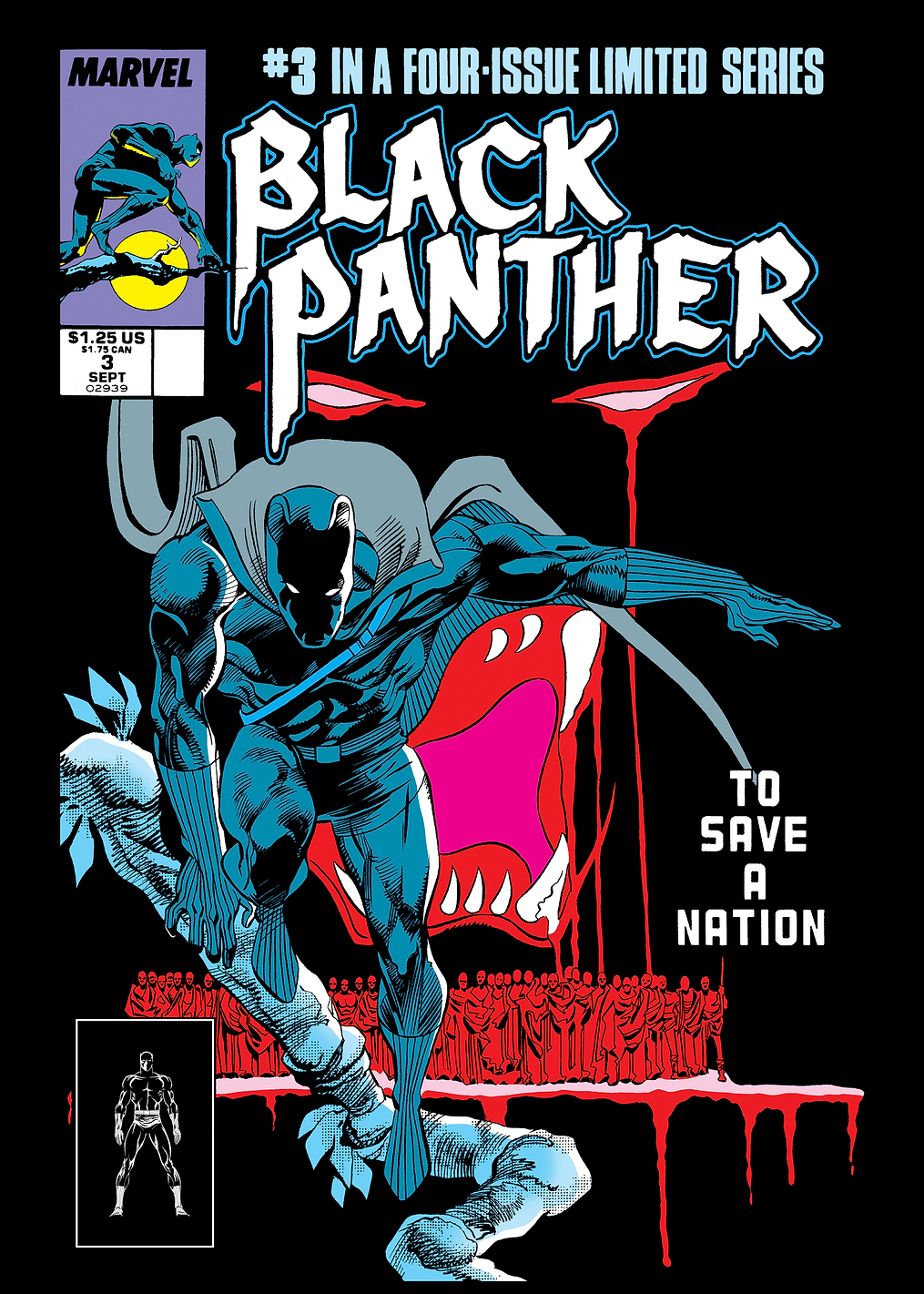 Black Panther - #3 To Save a Nation Vintage Comic Cover: постер из коллекции Marvel