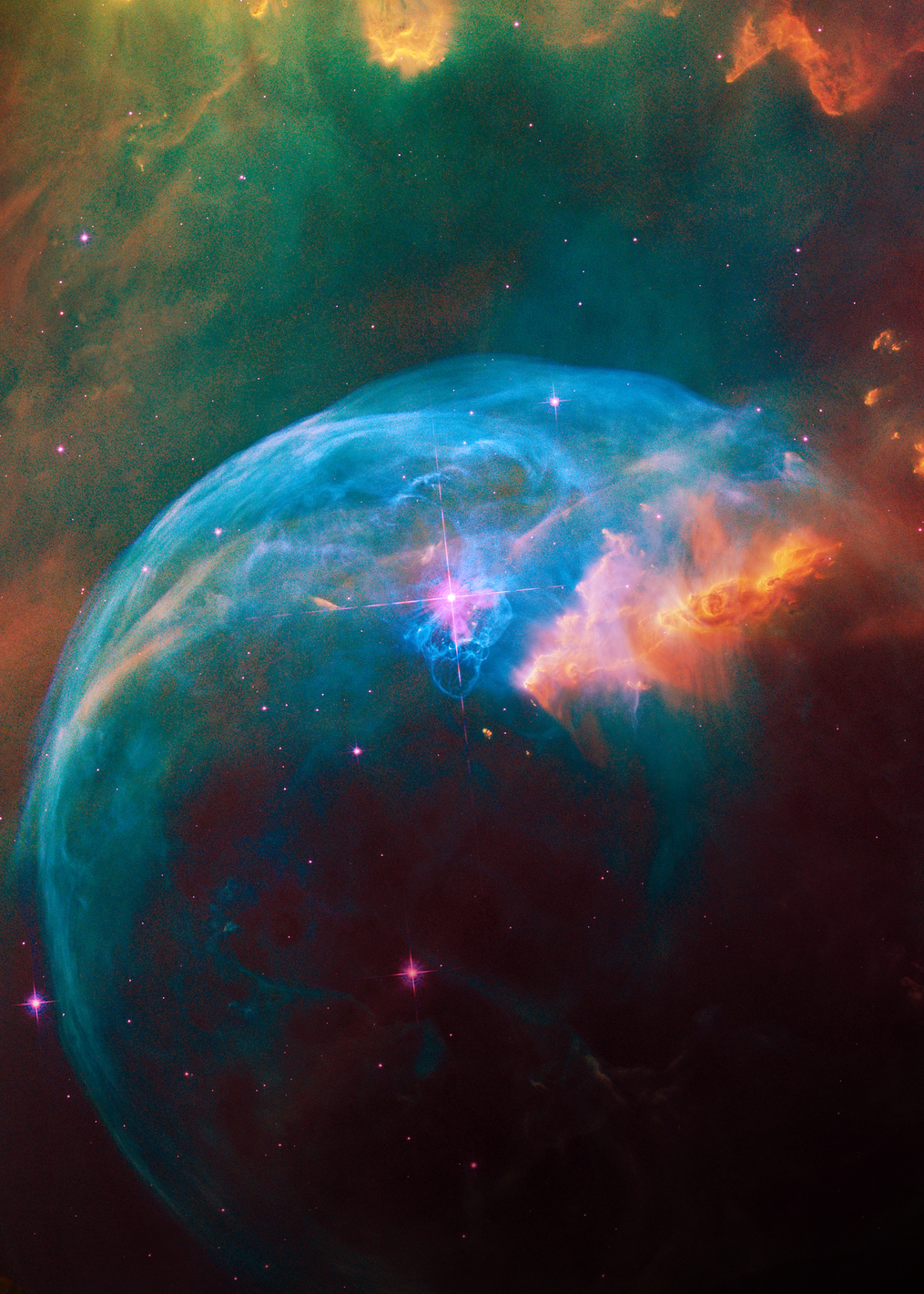 Cosmic Nursery's Luminous Embrace: постер из коллекции Inspired by NASA