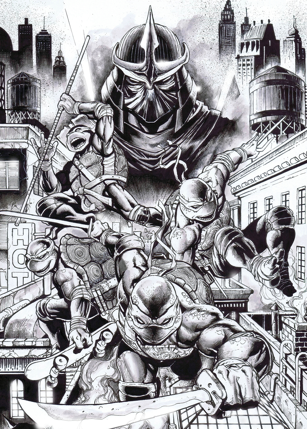 TMNT vs Shredder - The Battle for New York: постер из коллекции TMNT
