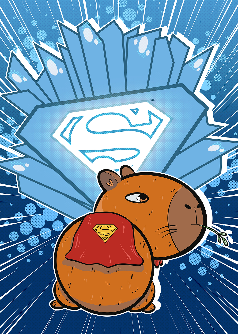 Super Capybara's Crystal Power: постер из коллекции DC Comics