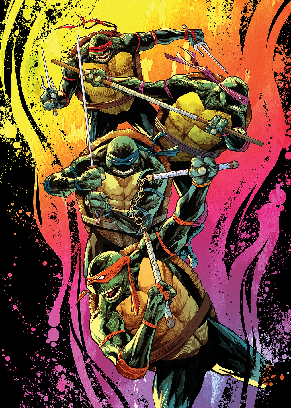 TMNT - Leonardo, Raphael, Michelangelo & Donatello: постер из коллекции TMNT