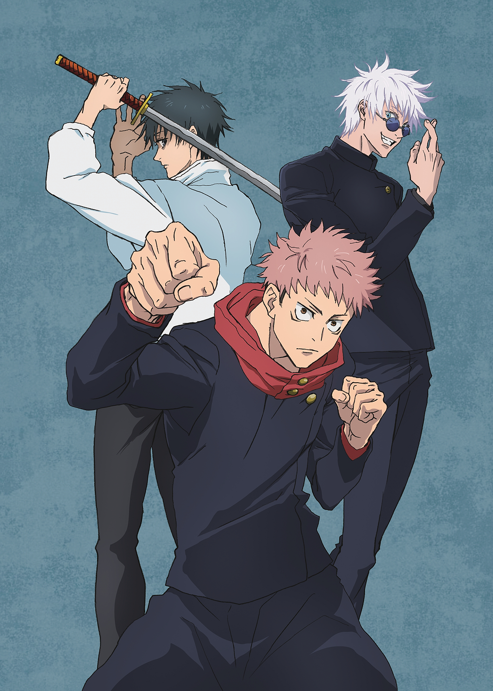 Jujutsu Kaisen: Trio's Dynamic Stance: постер из коллекции Jujutsu Kaisen