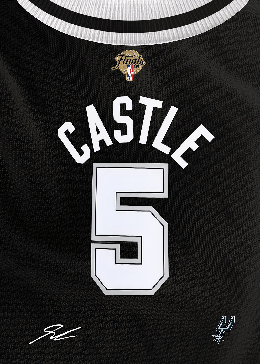 Castle's Spurs Finals 2026 Jersey: постер из коллекции NBA
