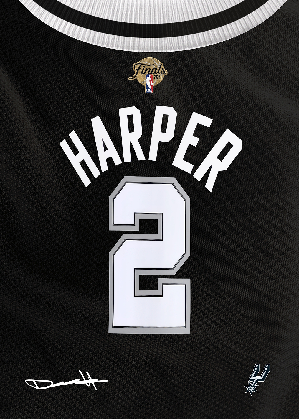 Harper's Spurs Finals 2026 Jersey: постер из коллекции NBA