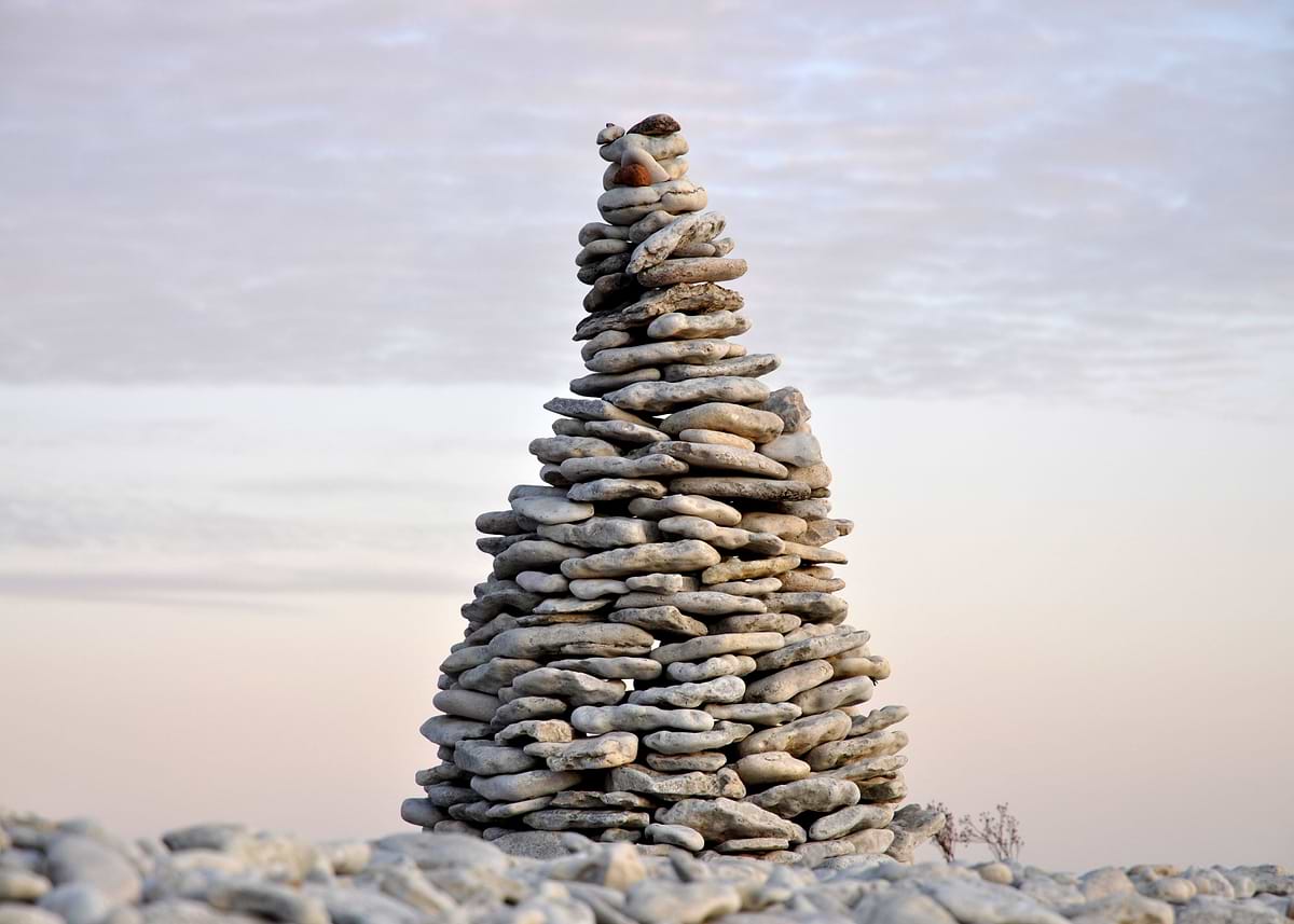 'Pebble formation' Poster, picture, metal print, paint by Anki Hoglund ...