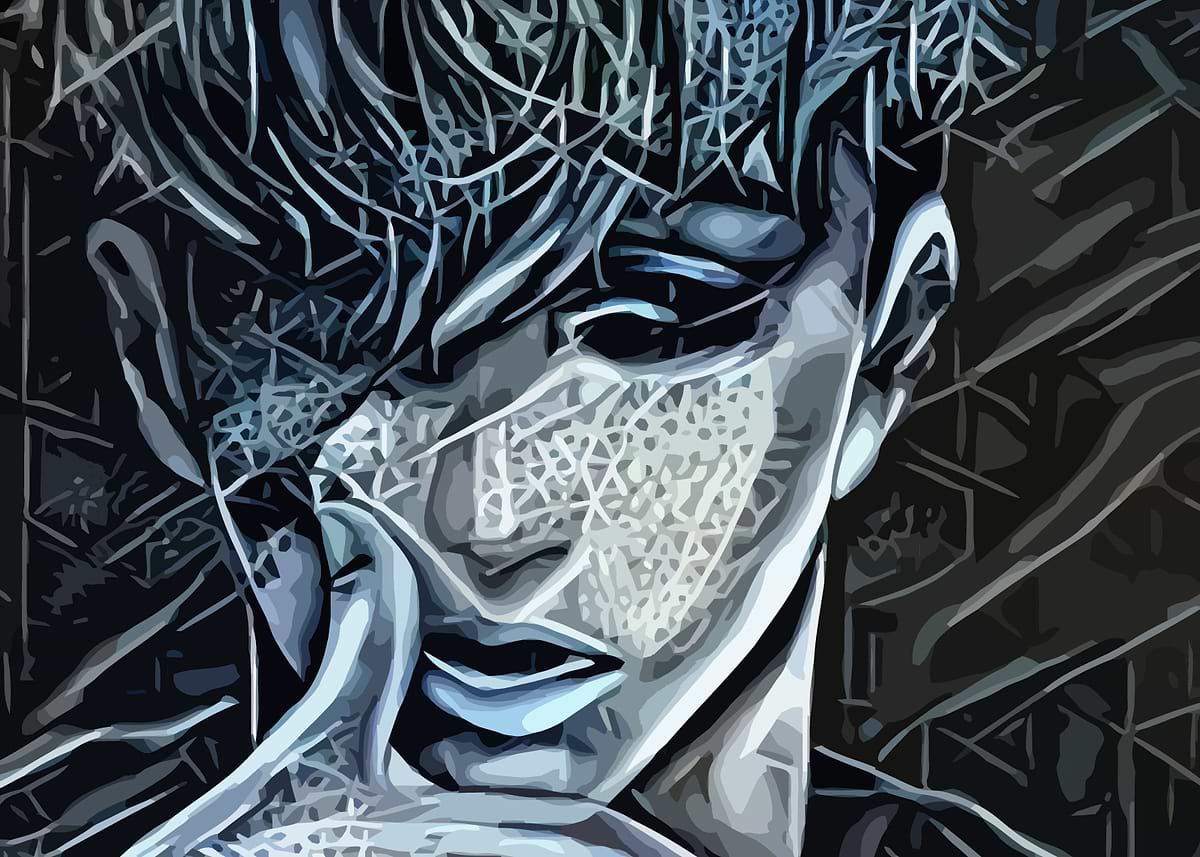 Sangwoo-killing stalking' Poster, picture, metal print, paint by