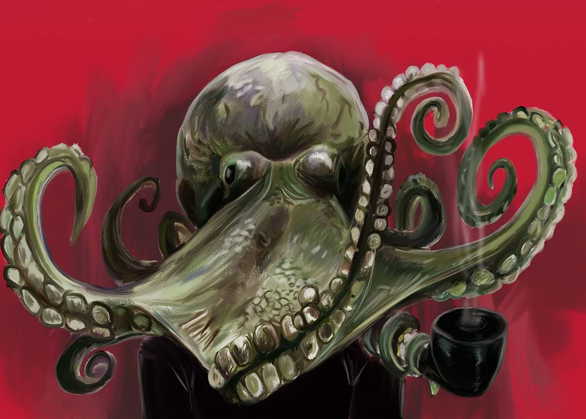 'Octohipster' Poster, picture, metal print, paint by Bogdan Ristea ...