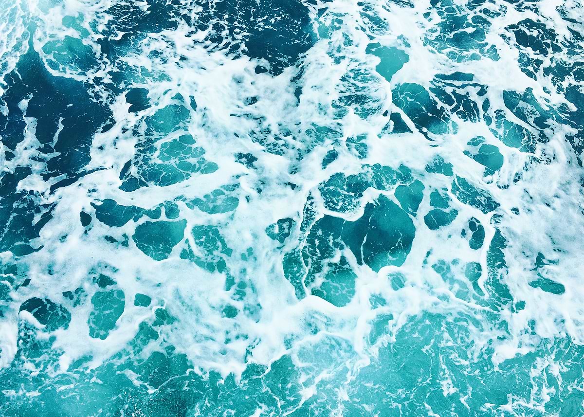 'Ocean Splash' Poster, picture, metal print, paint by Gal Design | Displate
