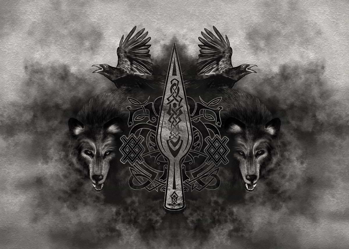 'Gungnir Spear of Odin' Poster, picture, metal print, paint by ...