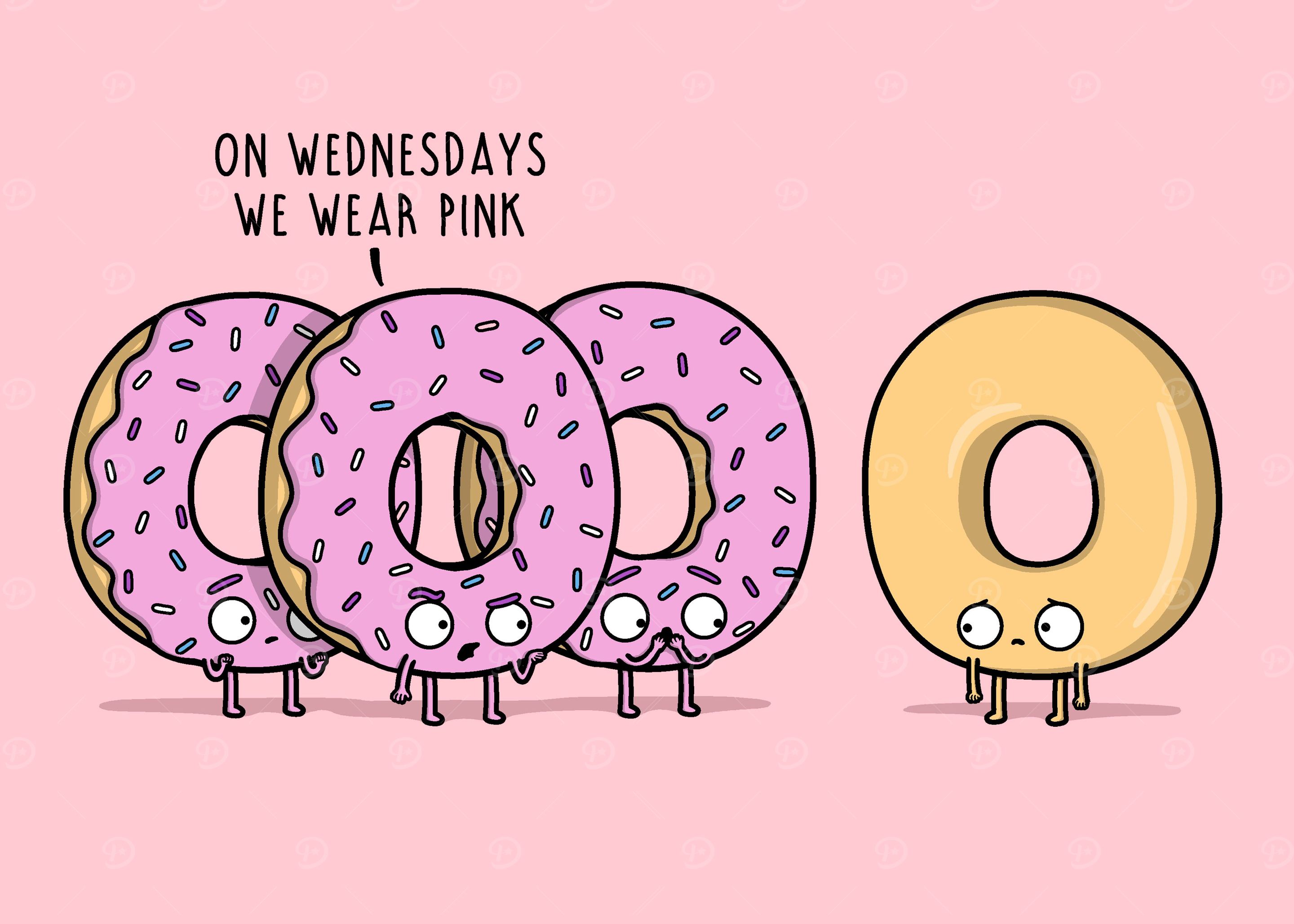 'Pink Wednesday' Poster, picture, metal print, paint by Rafael Jurado ...