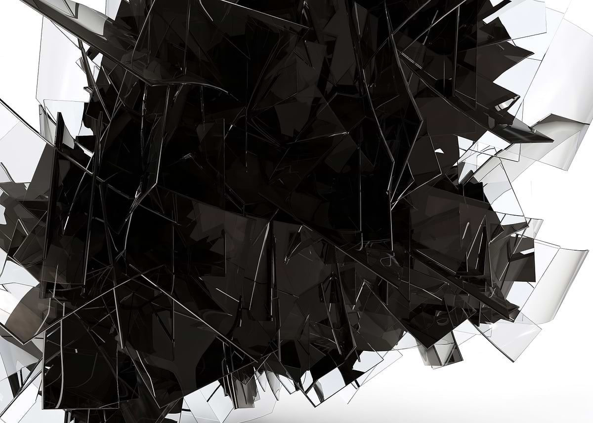 Shards Layout Poster 'Shards' Poster, picture, metal print, paint by Aivaras Grauzinis ...