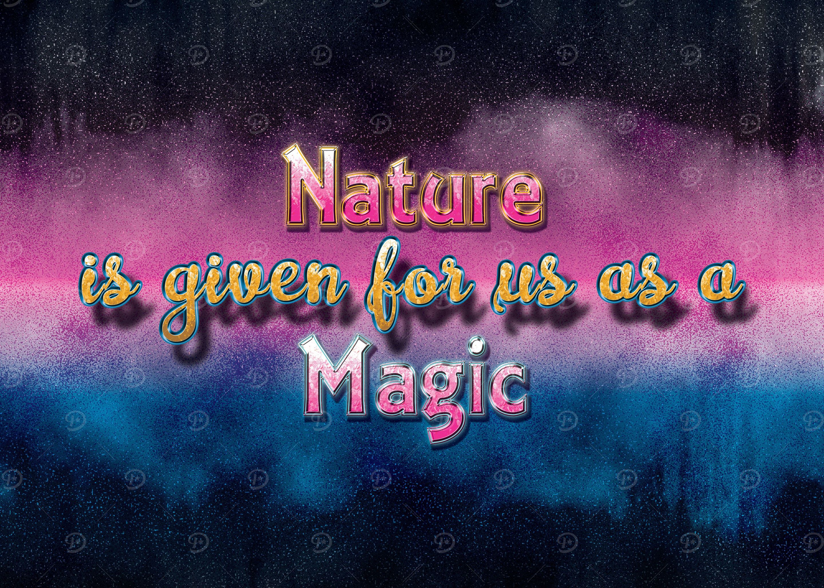 Neture Magic 'Nature Magic Landscape' Poster, picture, metal print, paint by Rockac ...