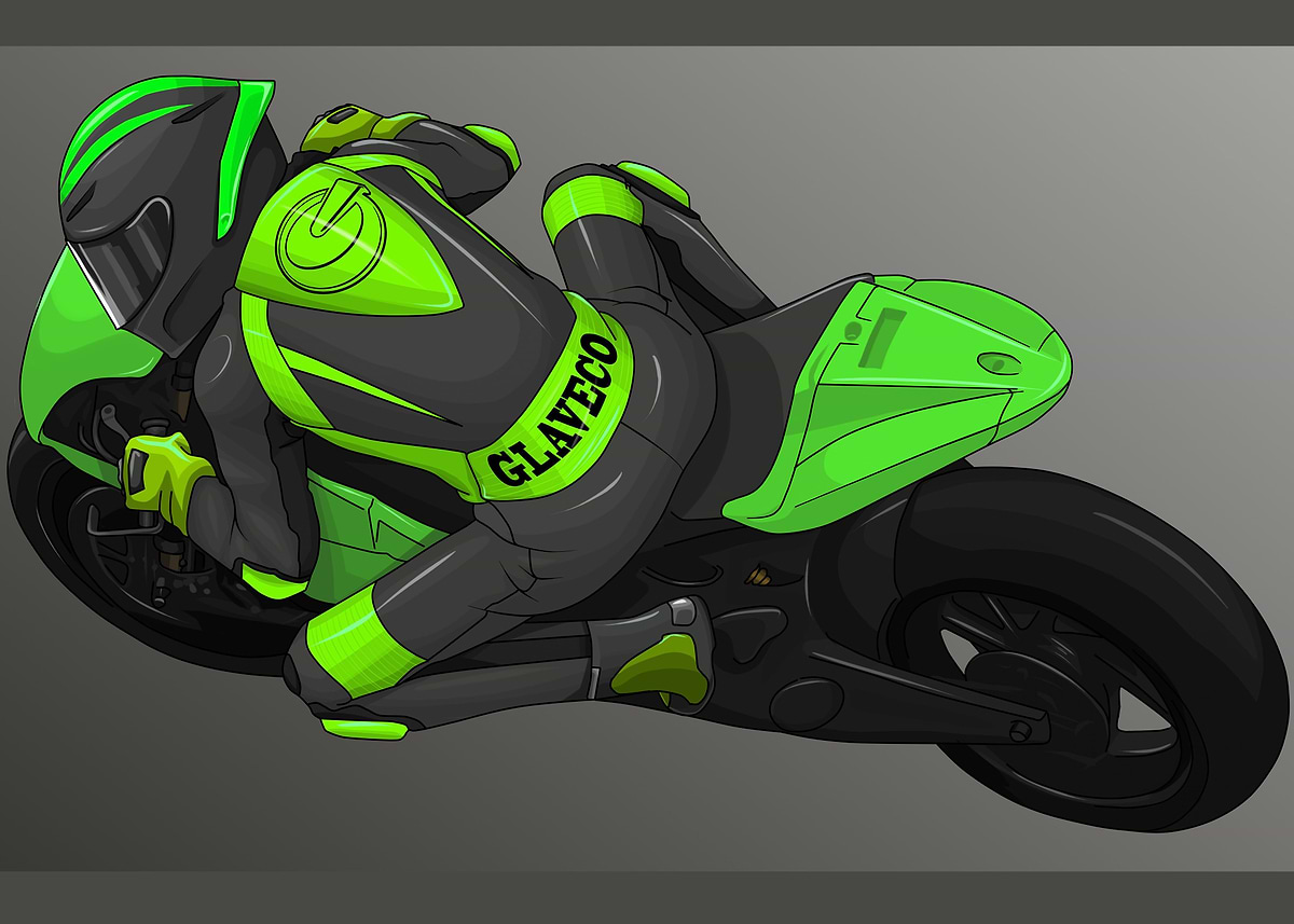 'Rider Green' Poster, picture, metal print, paint by Hanna Ammendolia ...
